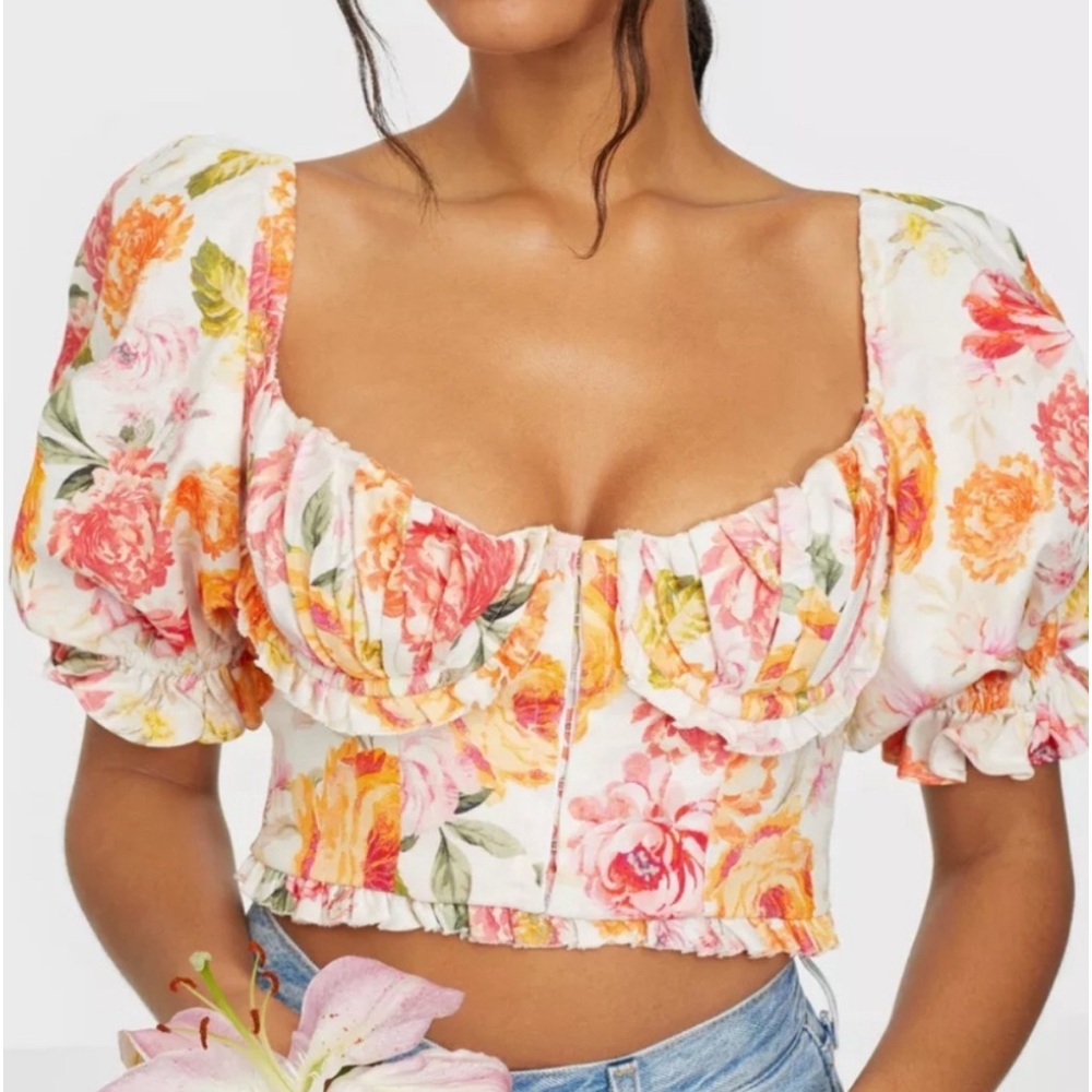 Floral Corset Top